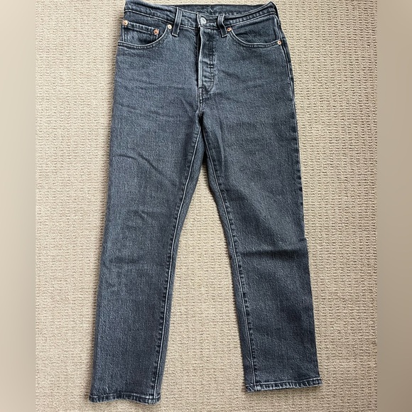 Levi's Denim - LEVI’S JEANS WEDGIE STRAIGHT FIT 501 (BLACK)